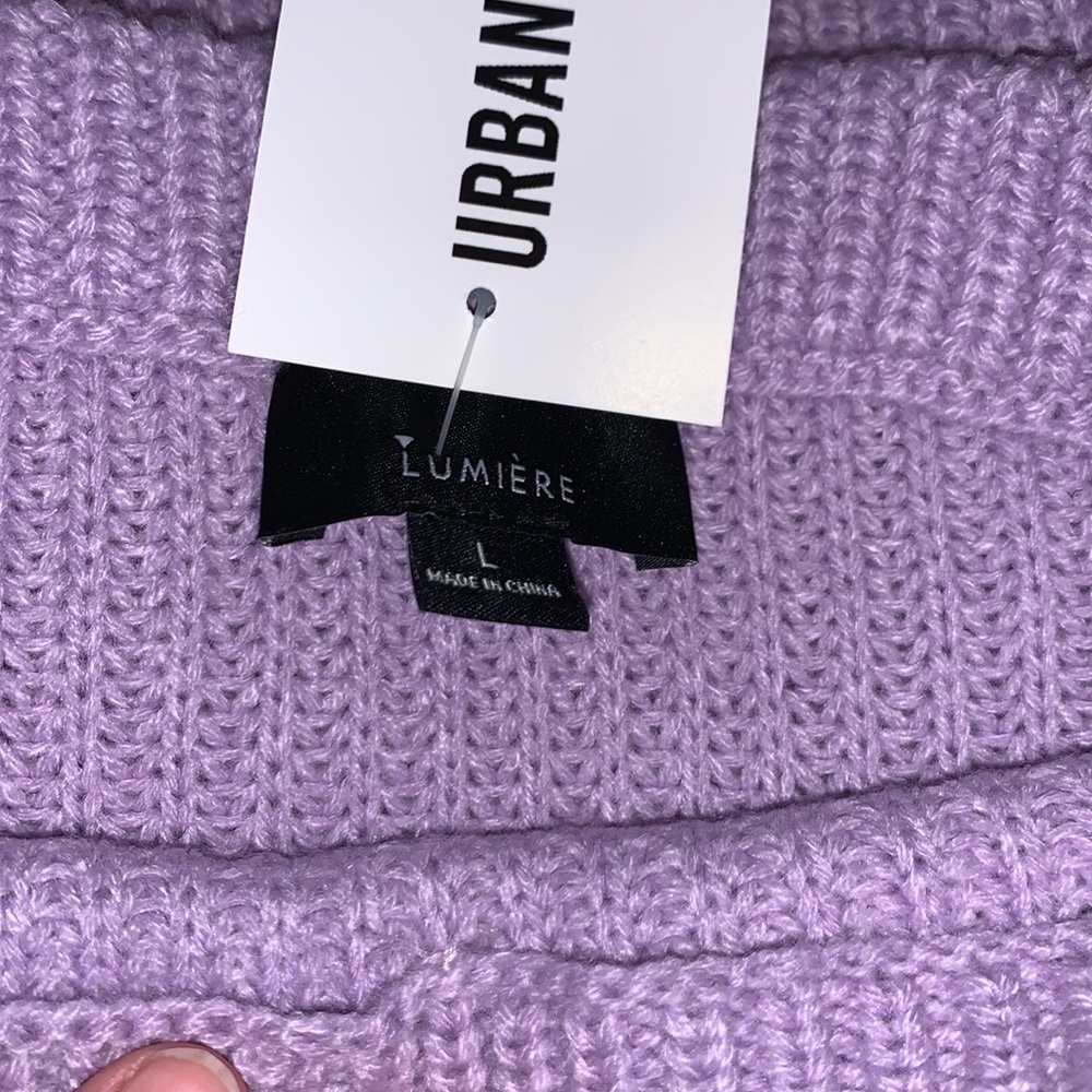 Lumiere Color Block Sweater Large - image 6